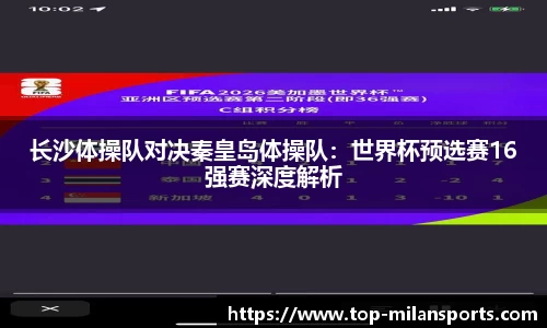 长沙体操队对决秦皇岛体操队：世界杯预选赛16强赛深度解析